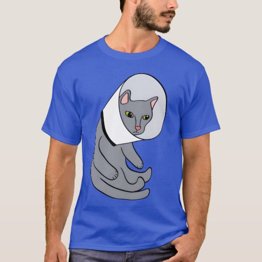 コーンのレトロな猫 Tシャツ (正面)