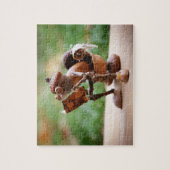 コーンの小妖精や小人読がトイレに休んで ジグソーパズル (縦)