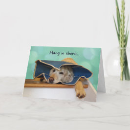 コーンの悲しいゴールデンリトリバーが元気に カード