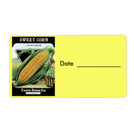 コーンの缶詰/凍結ラベル ラベル