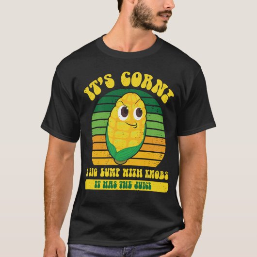 コーンは大きな塊でコブが付いてるジュース Tシャツ (正面)