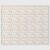 コーンアイスクリームパターン ラッピングペーパー (フラット)