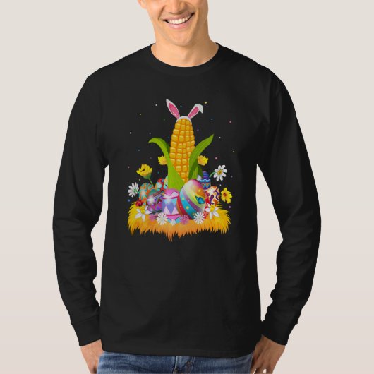 コーンイースター卵コーンイースター日曜日 Tシャツ (正面)