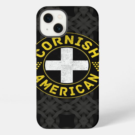 コーンウォル系アメリカ人の旗 iPhoneケース (裏面)