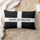コーンウォールで作られるGwrysのyn Kernow - ランバークッション (ブランケット)