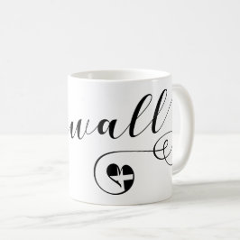 コーンウォールのコーンワルハート旗 コーヒーマグカップ