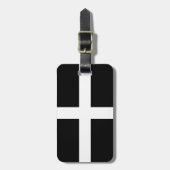 コーンウォールのセントピラン国旗 ラゲッジタグ (正面縦)