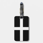 コーンウォールのセントピラン国旗 ラゲッジタグ (裏面縦)