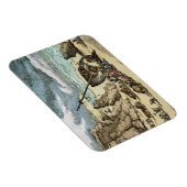 コーンウォールの北岸の難破船の片付け マグネット (右側)