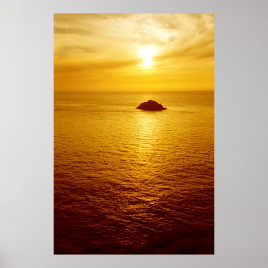 コーンウォールの夕日 ポスター (正面)