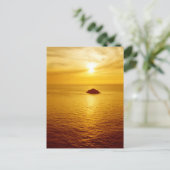 コーンウォールの夕日 ポストカード (スタンド正面)