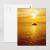 コーンウォールの夕日 ポストカード (正面/裏面)