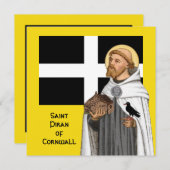 コーンウォールの聖ピラン(SAE 01)とその国旗 (正面/裏面)