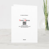 コーンウォールの聖ピラン(SAE 01)とその国旗 カード (裏面)