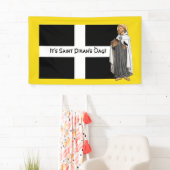 コーンウォールの聖ピラン(SAE 01)とその国旗 横断幕 (インサイチュ)