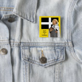 コーンウォールの聖ピラン(SAE 01)とその国旗 缶バッジ (インサイチュ)