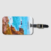 コーンウォールイングランドUK沿岸風景 ラゲッジタグ (正面横)