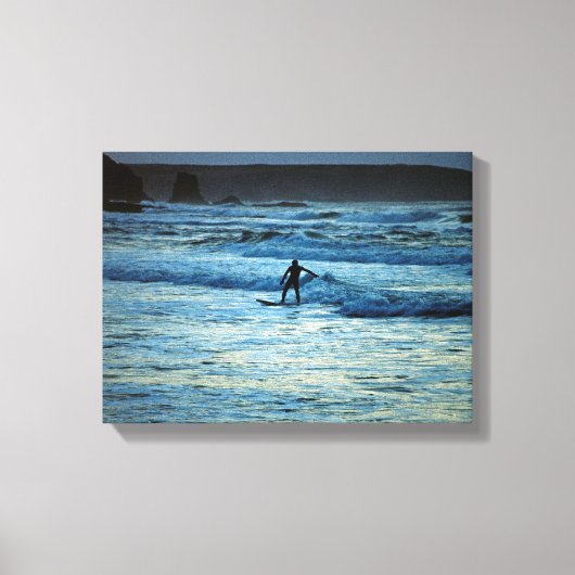 コーンウォールサーフィン キャンバスプリント (正面)