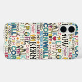 コーンウォールタイポグラフィ Case-Mate iPhoneケース (裏面 (横))