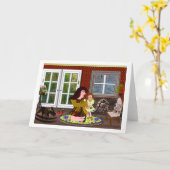 コーンウォールハウスリーマリークリエイティブデザイン カード (黄色い花)