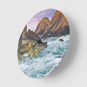 コーンウォールロック ラウンド壁時計 (傾斜)