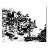 コーンウォールヴィンテージスケッチ ラバースタンプ (インプリント)