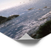 コーンウォール上空の夕日 ポスター (角)