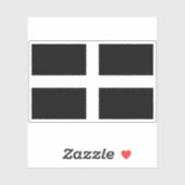 コーンウォール国旗（11世紀まで独立） シール (シート)