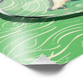 コーンウォール地図ヴィンテージ旅行ポスター フォトプリント            (角)