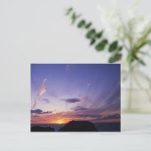 コーンウォール大西洋に沈んだ夕日 ポストカード (スタンド正面)