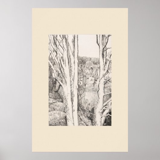 コーンウォール州の樹々 Eleanor Hughes 再版画 ポスター (正面)