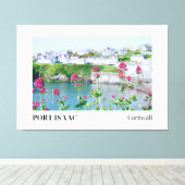 コーンウォール州アイザック港 キャンバスプリント (インサイチュ (ウッドフロア))