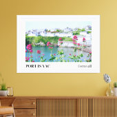 コーンウォール州アイザック港 キャンバスプリント (インサイチュ (リビング))