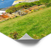 コーンウォール州フォウィー川とボート ポスター (角)