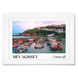 コーンウォール州メヴァギシーに沈む夕日 フォトプリント           