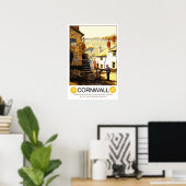 コーンウォール州ヴィンテージ旅行 ポスター (ホームオフィス)