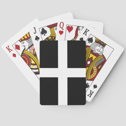 コーンウォール州旗（イギリス） トランプ (裏面)