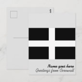 コーンウォール州旗（イギリス） ポストカード (正面/裏面)