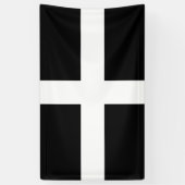 コーンウォール州旗(イギリス) 横断幕 (縦)