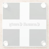 コーンウォール州旗 ガラスコースター (裏面)