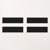 コーンウォール州旗(Cornish Flag) (English County) ヨガマット (正面(横))
