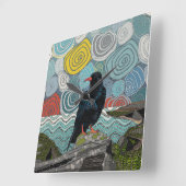 コーンウォール州 スクエア壁時計 (傾斜)