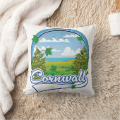 コーンウォール旅行ロゴ クッション (ブランケット)
