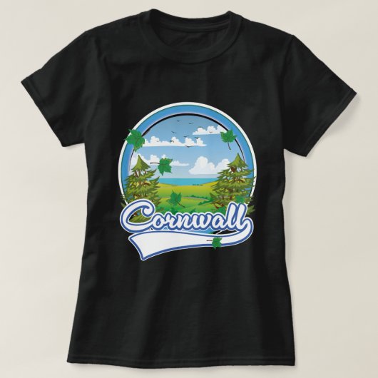 コーンウォール旅行ロゴ Tシャツ (デザイン正面)