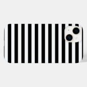 コーンウォール旗ストライプ黒白ライン模様シンボル Case-Mate iPhoneケース (裏面 (横))