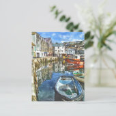 コーンウォール水カラースタイル ポストカード (スタンド正面)