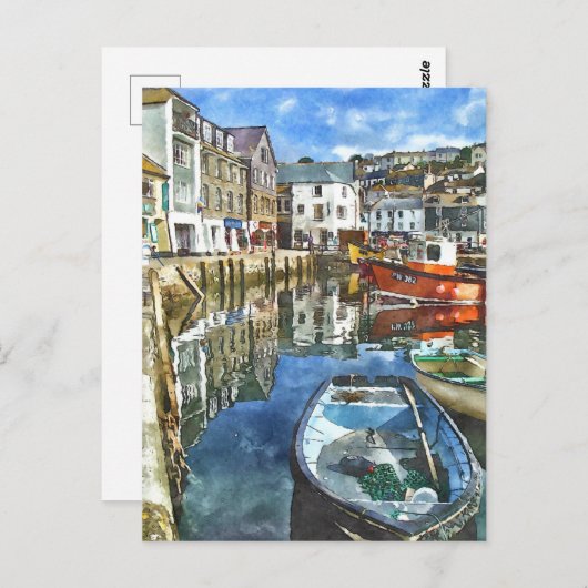 コーンウォール水カラースタイル ポストカード (正面/裏面)