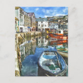 コーンウォール水カラースタイル ポストカード (正面)