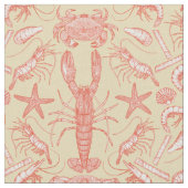 コーンウォール甲殻類ダマスク甘酢 ファブリック (クローズアップ)