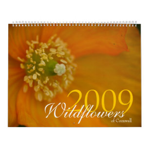 コーンウォール2009のカレンダーの野生の花 カレンダー
